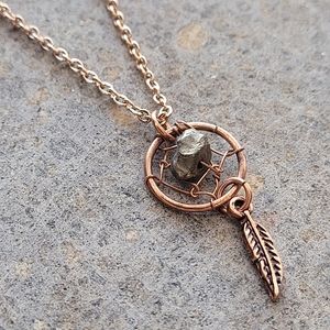 Dreamcatcher Rose Gold Necklace
